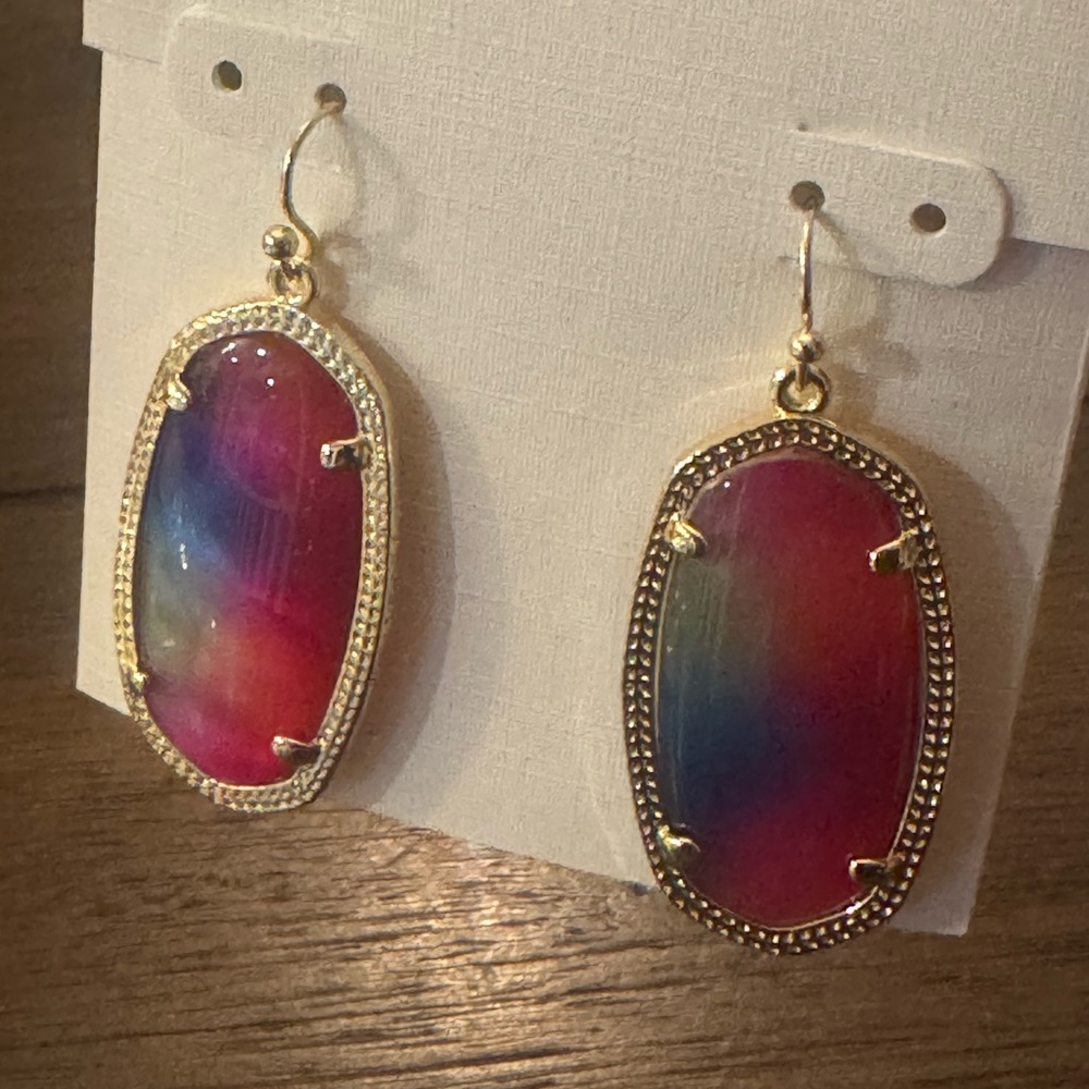 Kendra Scott Multicolor Gold Earrings